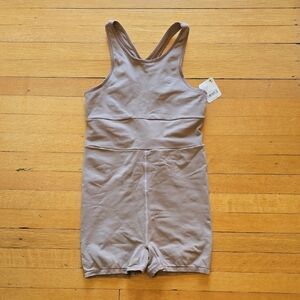 NWT, free people movement, Good Karma Romper, Brown/Tan, Women's M/L